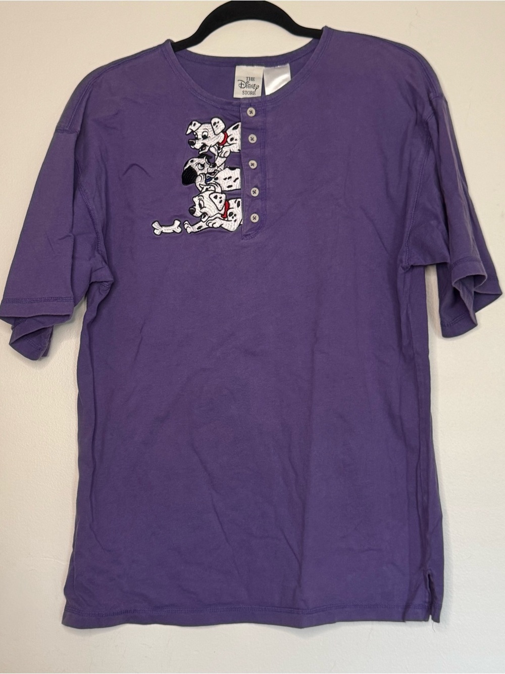 Vintage 90s Disney Store 101 Dalmatians Shirt Purple Large
